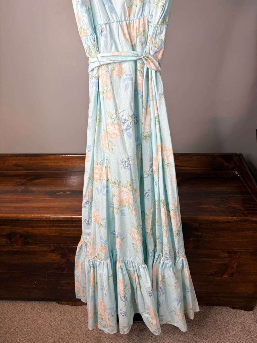 Love Shack Fancy for Target Floral Blue Maxi Dress - Picture 8 of 9
